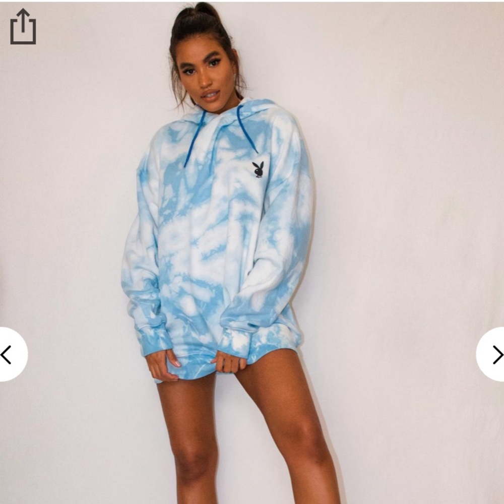Missguided xplayboy tie dye collection hoodiedress - Picture 4 of 6